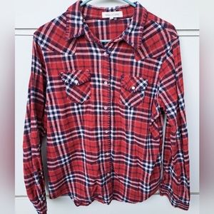 nikki erin Red, White and Blue Flannel